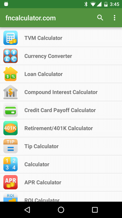 Financial Calculators Pro-screenshot-2