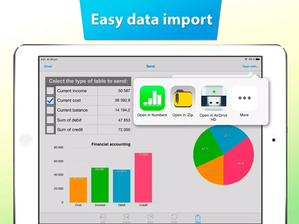 Zrzuty ekranu Financial Accounting Pro iPad 