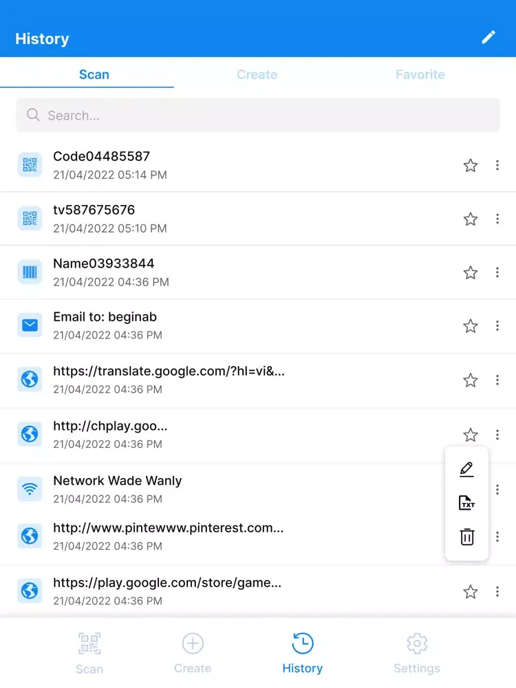 Capturas de pantalla de QR Code Reader - QRCode iPad 