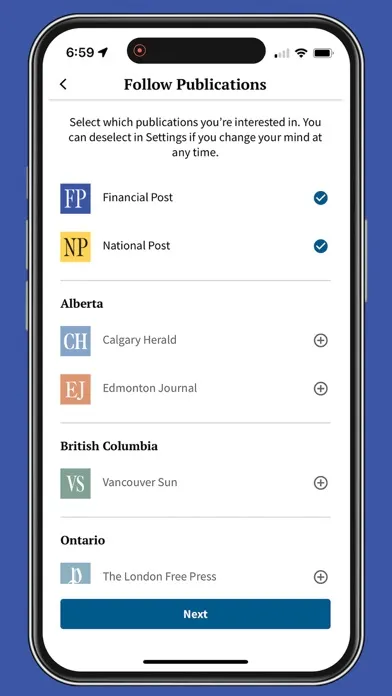Financial Post Ekran Görüntüleri