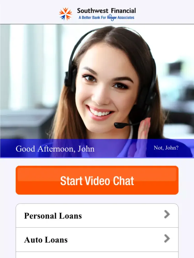 تصاویر Southwest Financial Video Chat iPad 