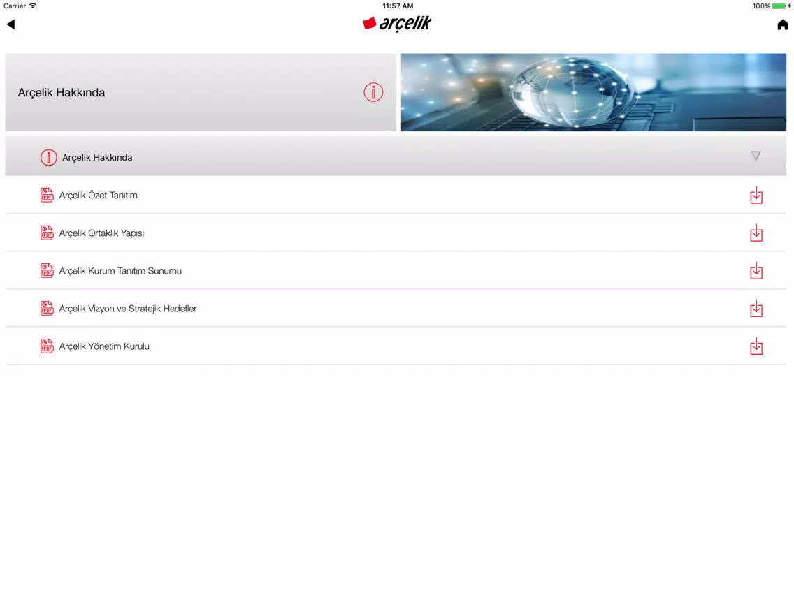 Arçelik IR iPad 應用截圖