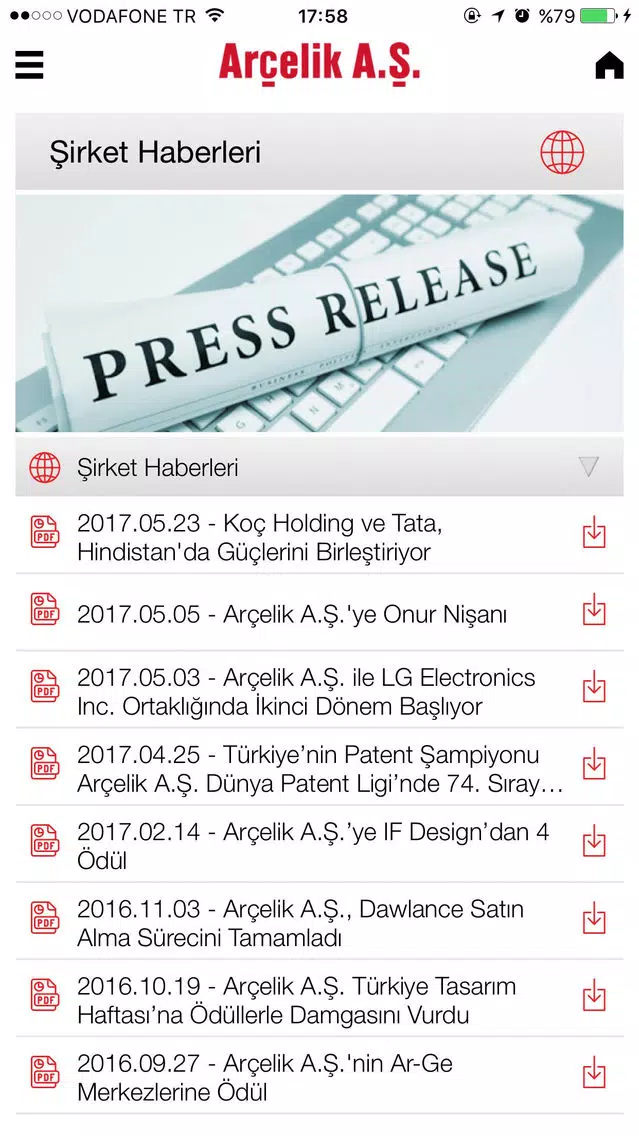 Arçelik IR應用截圖
