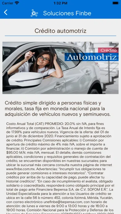 Screenshot di FinBe Clientes (Bepensa)