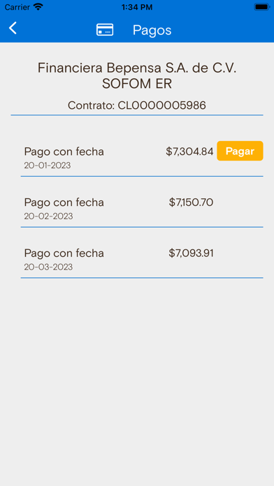 FinBe Clientes (Bepensa) Screenshots