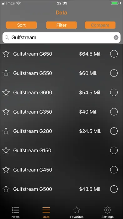 Captures d'écran de AirDB Business Aviation Data