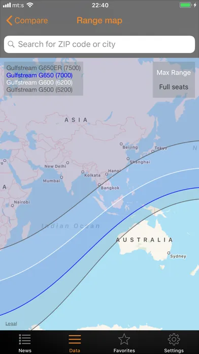 Captures d'écran de AirDB Business Aviation Data