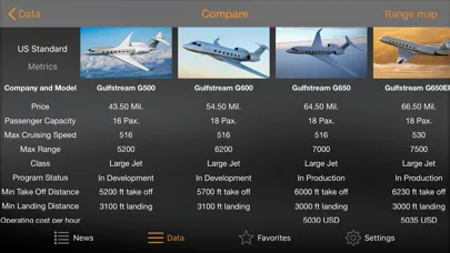 Captures d'écran de AirDB Business Aviation Data