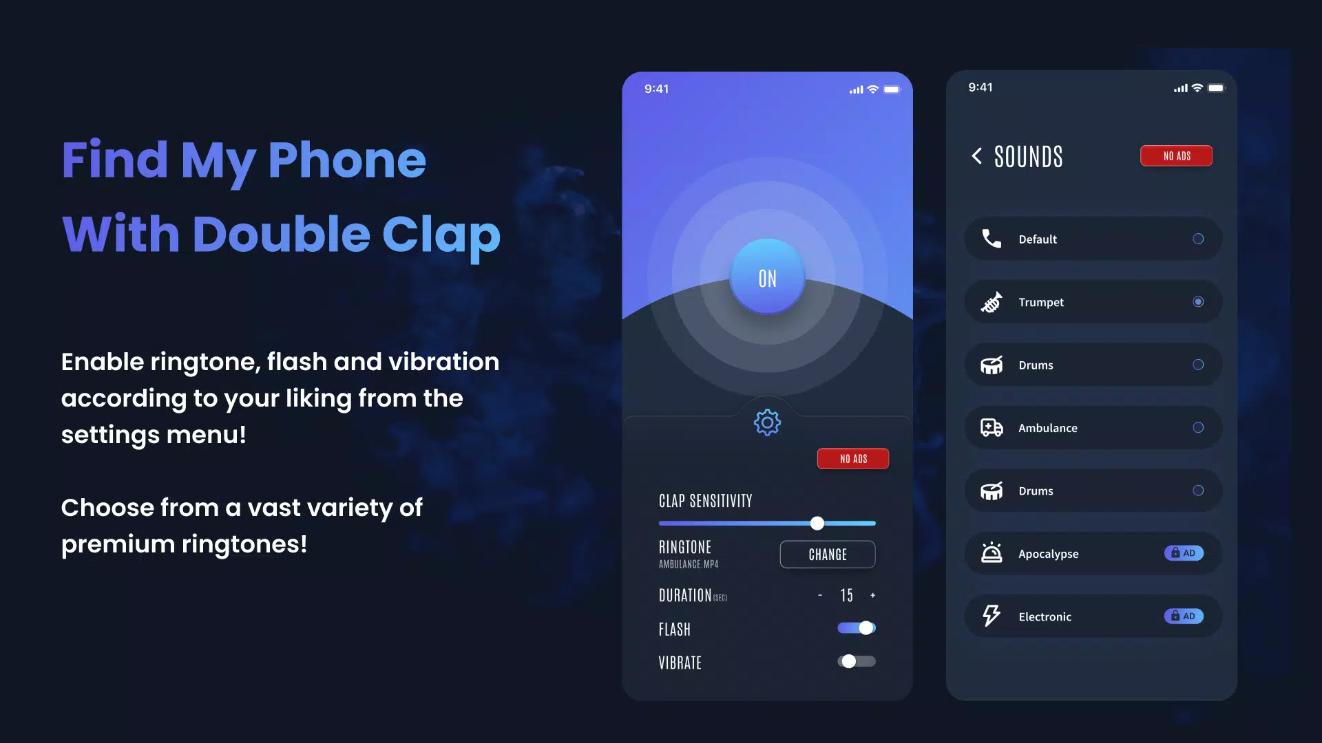Find My Phone By Clap Whistle Screenshots