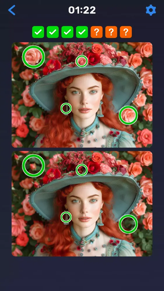 تصاویر Find the Difference Eye Puzzle