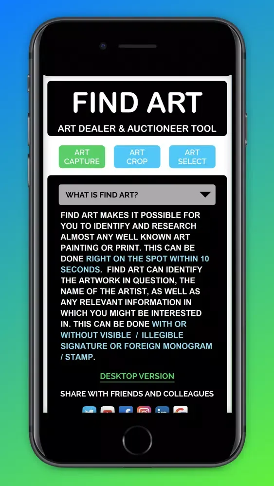 FIND ART - THE SHAZAM FOR ART Screenshots