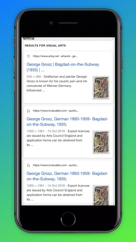 FIND ART - THE SHAZAM FOR ART Screenshots