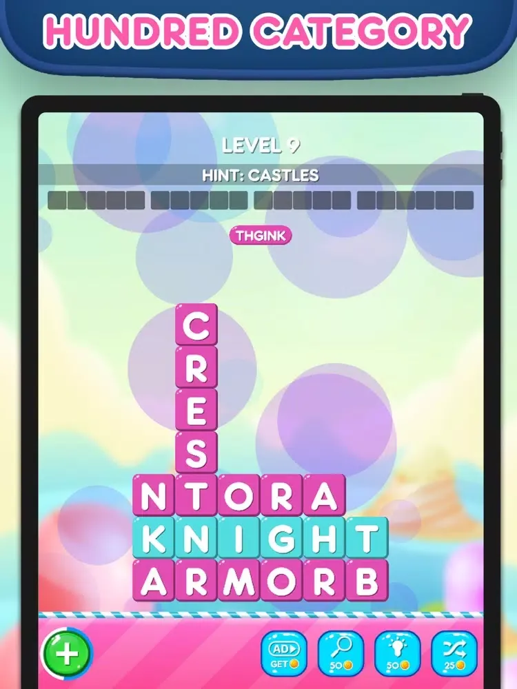 Screenshot di Word Bars : Stack the Words iPad 