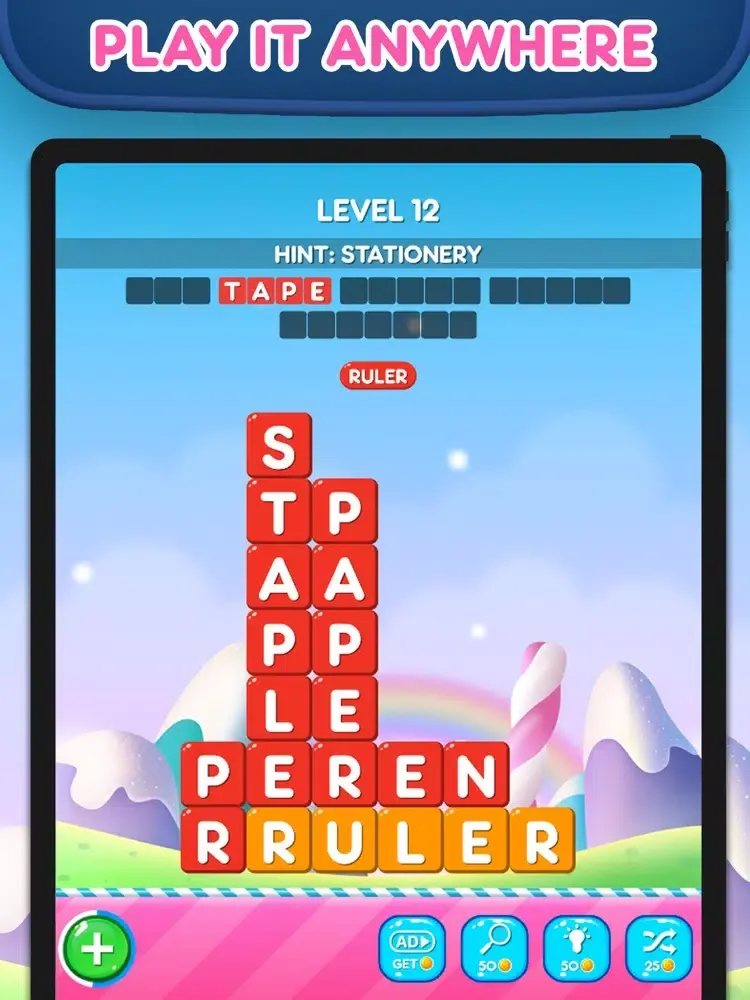 Screenshot di Word Bars : Stack the Words iPad 