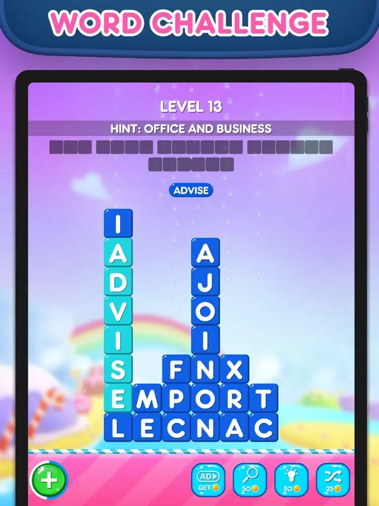 Screenshot di Word Bars : Stack the Words iPad 