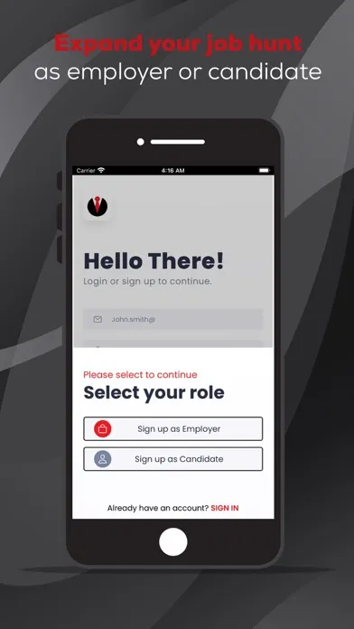 Zrzuty ekranu Applicant Finder
