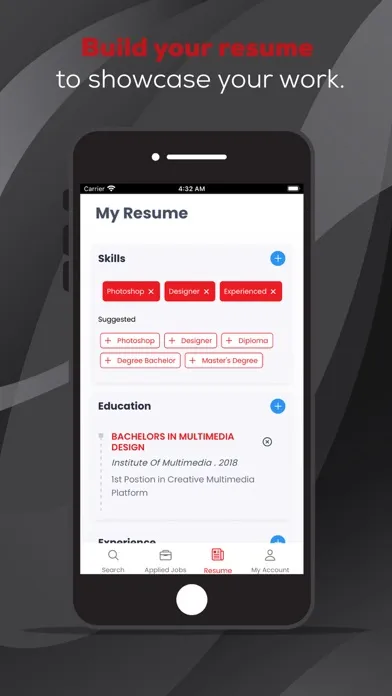 Zrzuty ekranu Applicant Finder