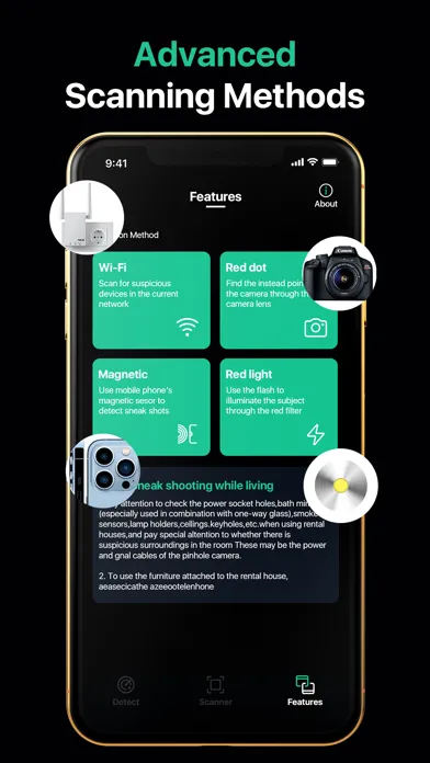 ภาพหน้าจอของ Spy Detector - Hidden Camera