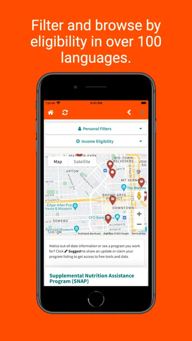 Capturas de pantalla de CAREAPP Howard County