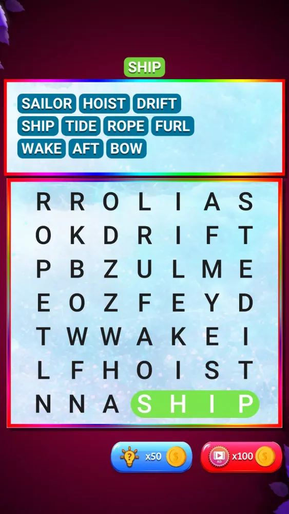 Hidden Word Search Puzzle Screenshots