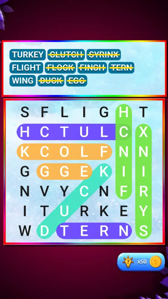 Hidden Word Search Puzzle Screenshots