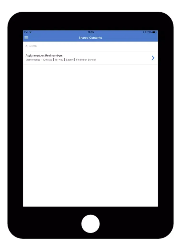 Screenshot di FindInbox Student iPad 