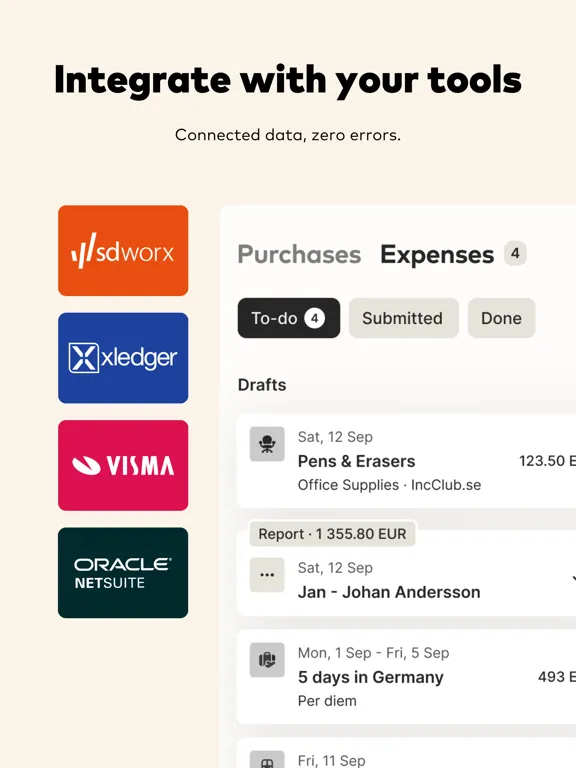 تصاویر Aider Expense iPad 
