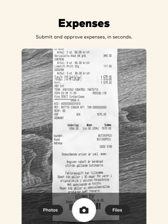تصاویر Aider Expense iPad 