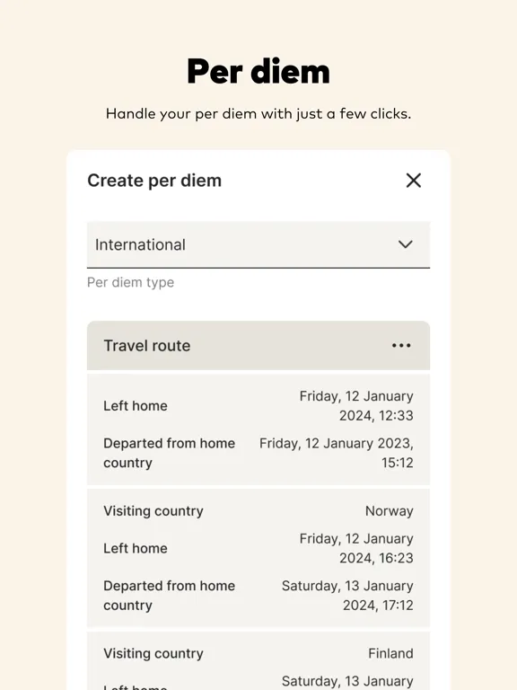 تصاویر Aider Expense iPad 