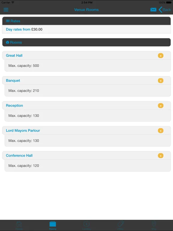 FMAC Venue Finder iPad  স্ক্রিনশট