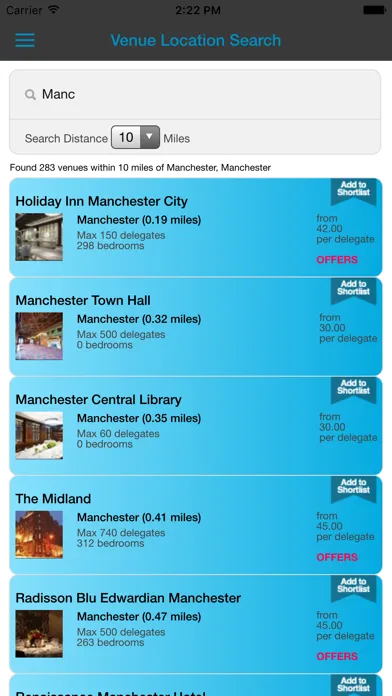 FMAC Venue Finder স্ক্রিনশট