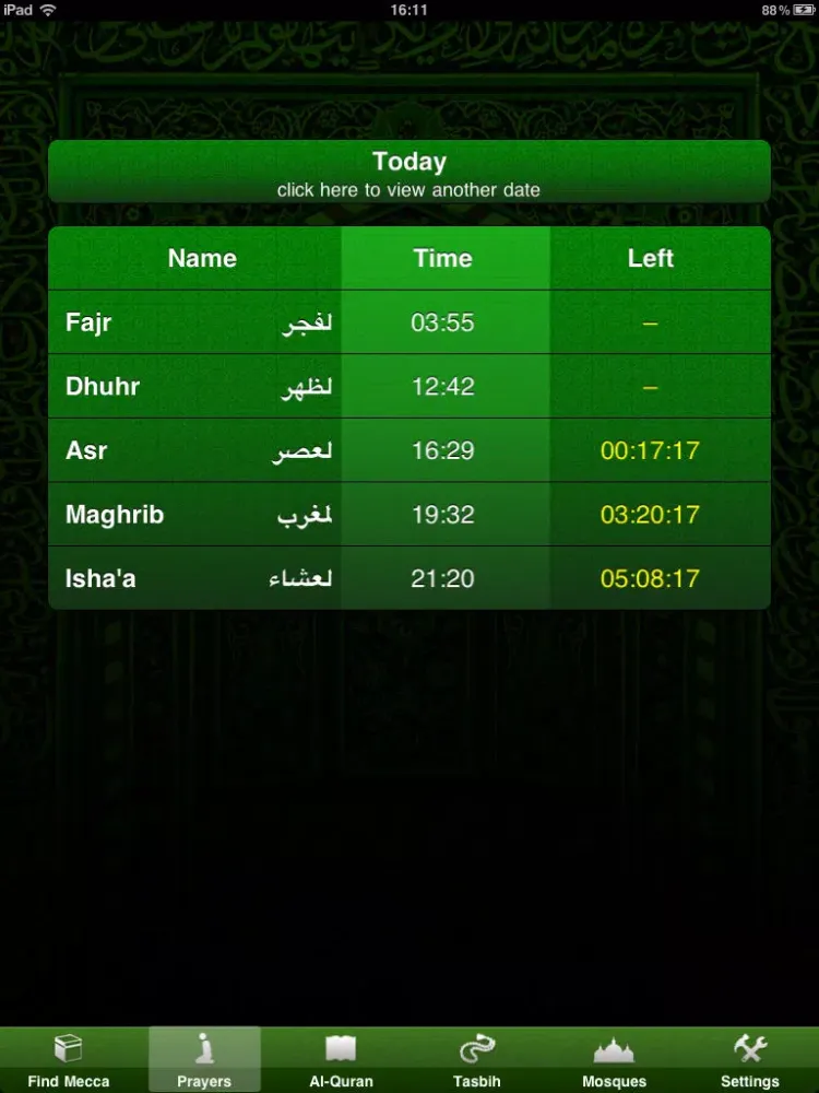 Tangkapan skrin Find Mecca iPad 