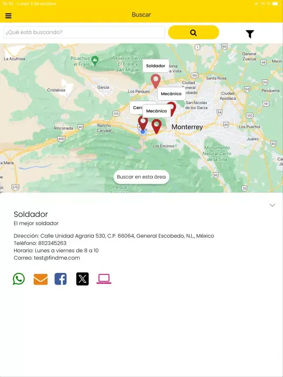FindMe International iPad  Screenshots