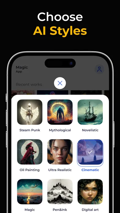 MagicApp - AI Art generator Screenshots