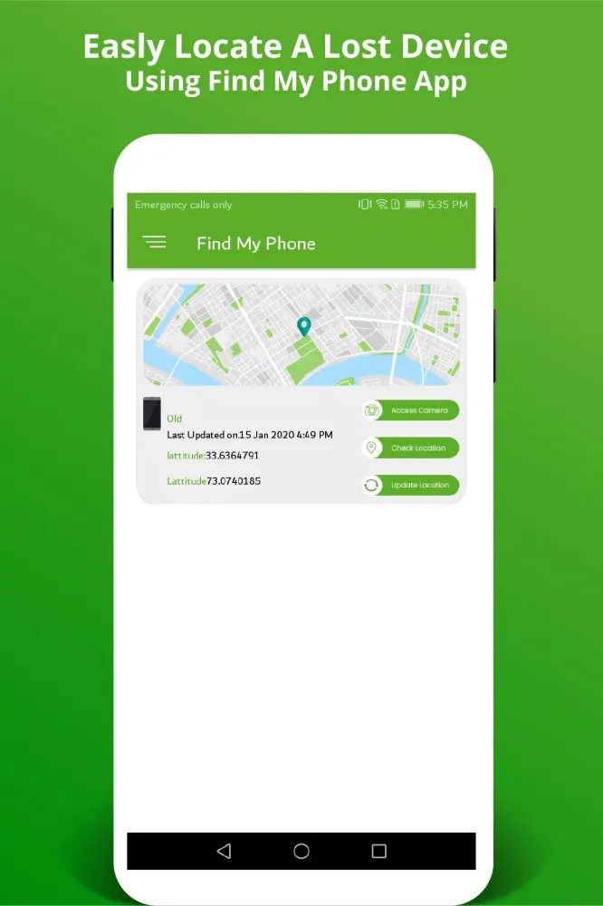 Find My Lost Phone Screenshots