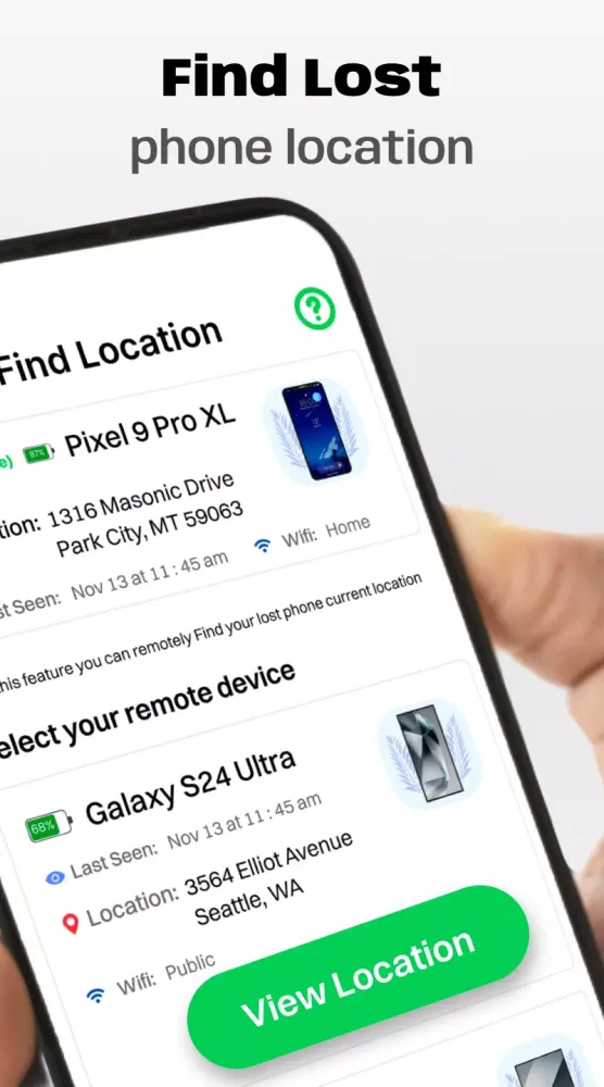 Screenshot di Find My Lost Phone Location