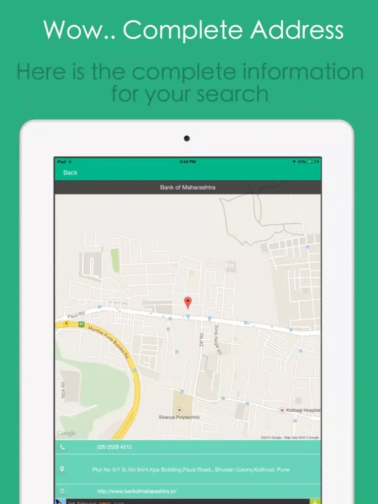 Mapingo iPad  Screenshots