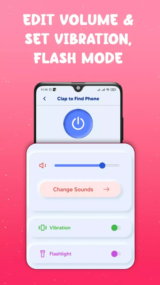 Find My Phone by Clap, Whistle स्क्रीनशॉट