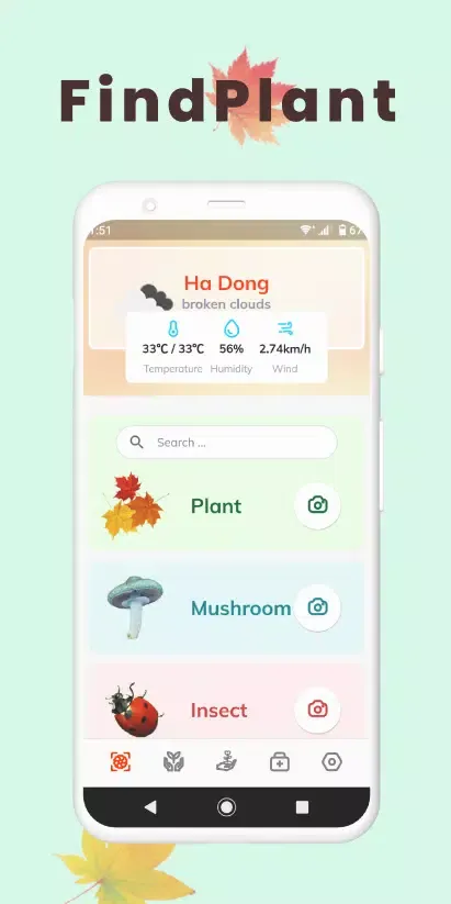 Tangkapan layar Plant App - Identifier & Care