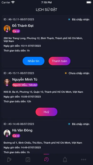 Tìm kiếm nghệ sỹ Screenshots