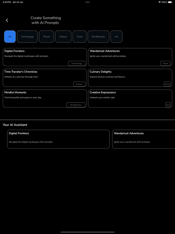 Tangkapan skrin Ai Smart Chat Assistant iPad 