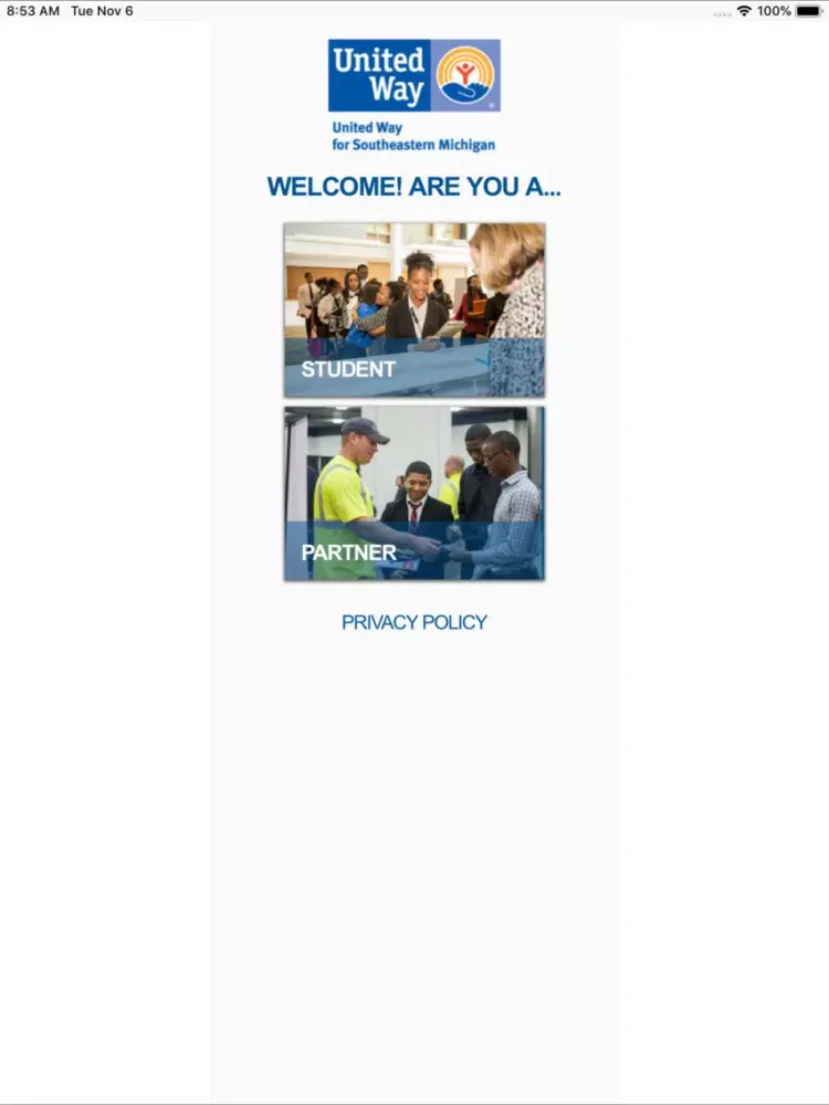 ภาพหน้าจอของ Find Your Future App iPad 