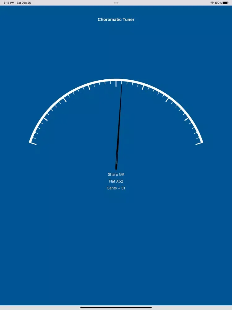 Chromatic Tuner - A440 Hz iPad  Screenshots