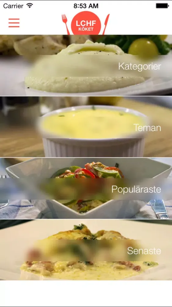LCHF-Köket Pro - Recept för lågkolhydratkost Ekran Görüntüleri