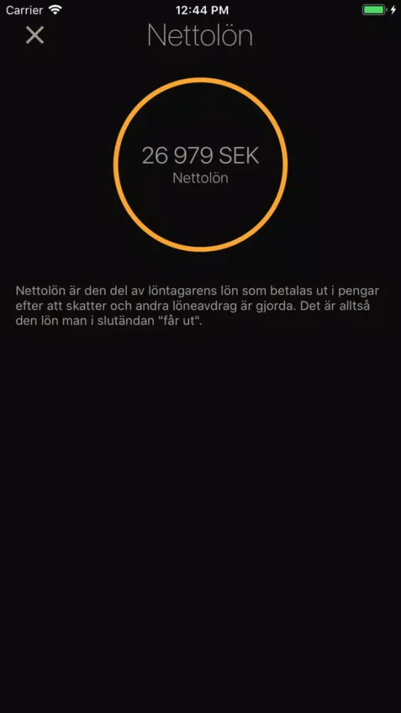Capturas de tela do Lönekollen 2019