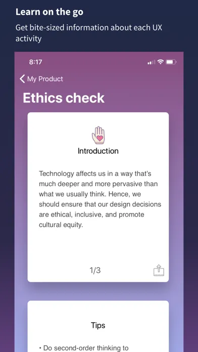 UX Assist Screenshots
