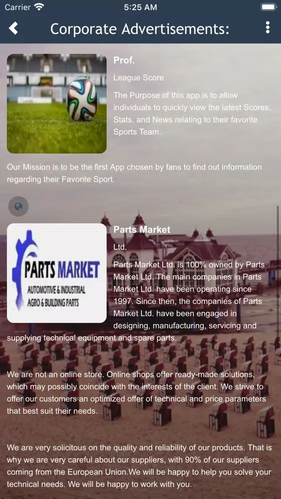 Capturas de tela do Fin. Exchange