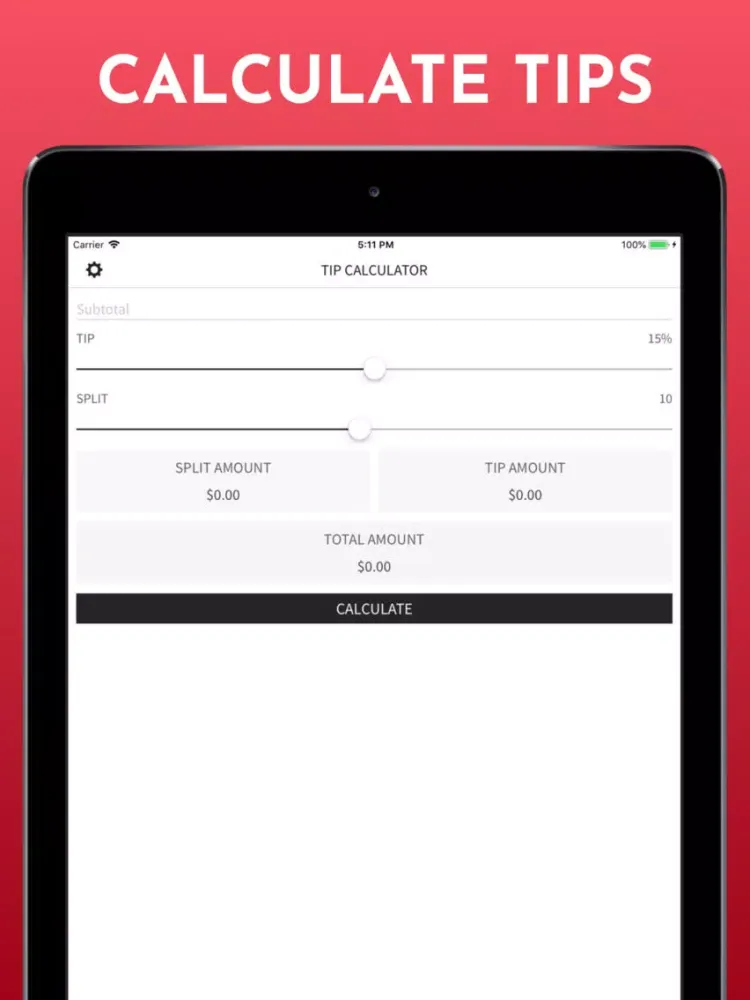 Tip Calculator - Split & Tip iPad  স্ক্রিনশট