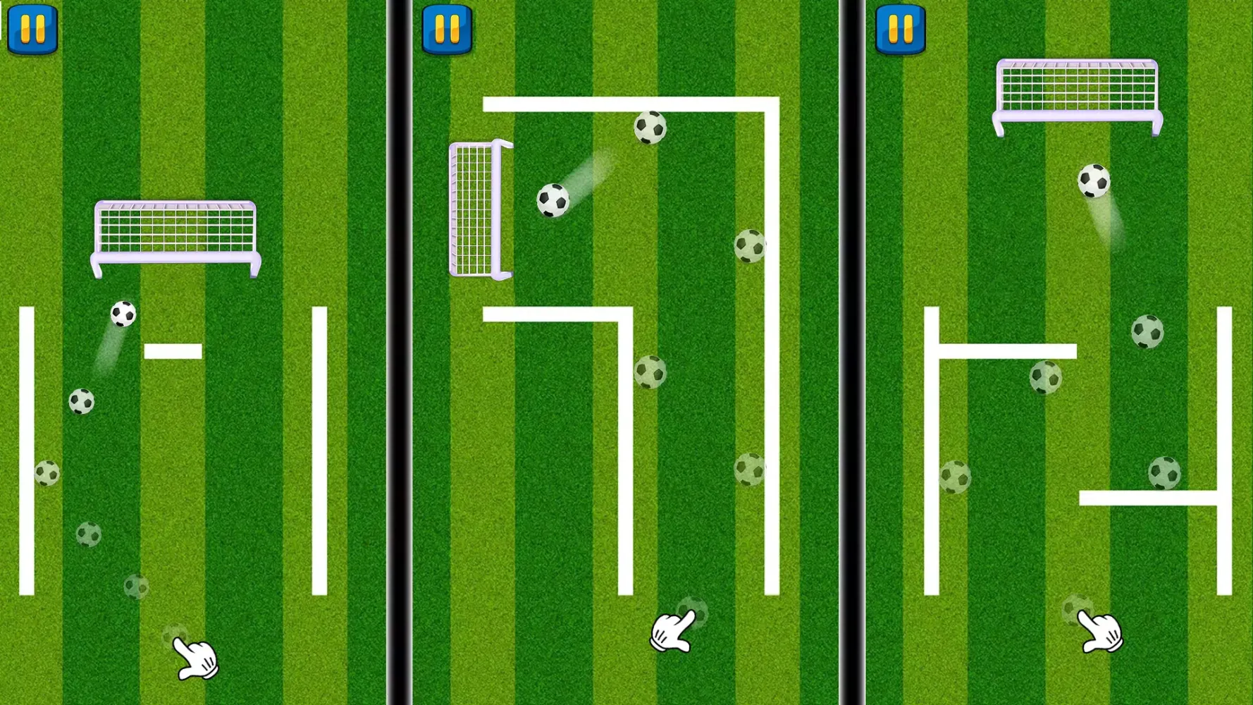 Tangkapan skrin Finger Football