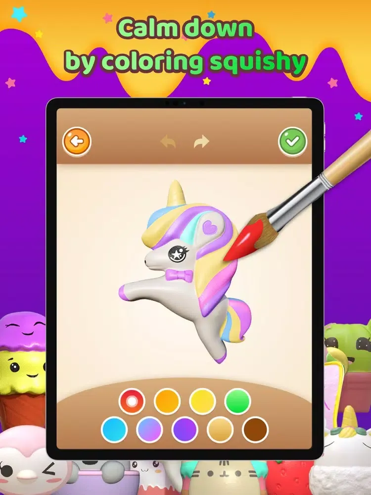 Скриншоты Super Squishy 3D: Paint & Play iPad 